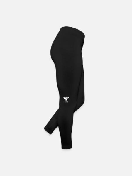 Now we have the salad - Jetzt haben wir den Salat - Frauen Jersey Leggings - Schwarz - Rechts