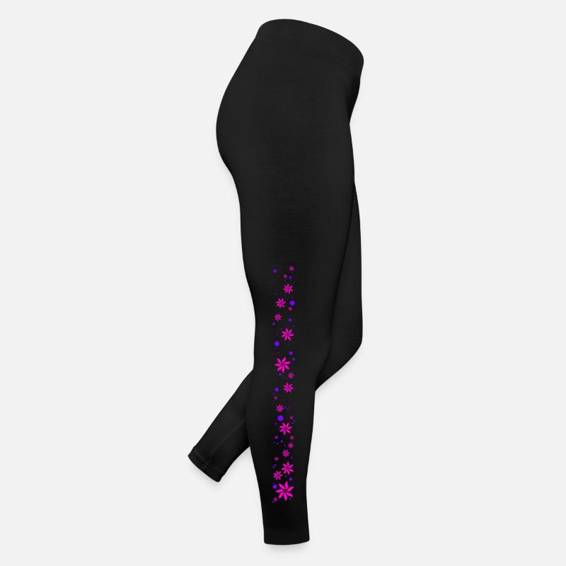 Fleurs et points Legging en jersey Femme