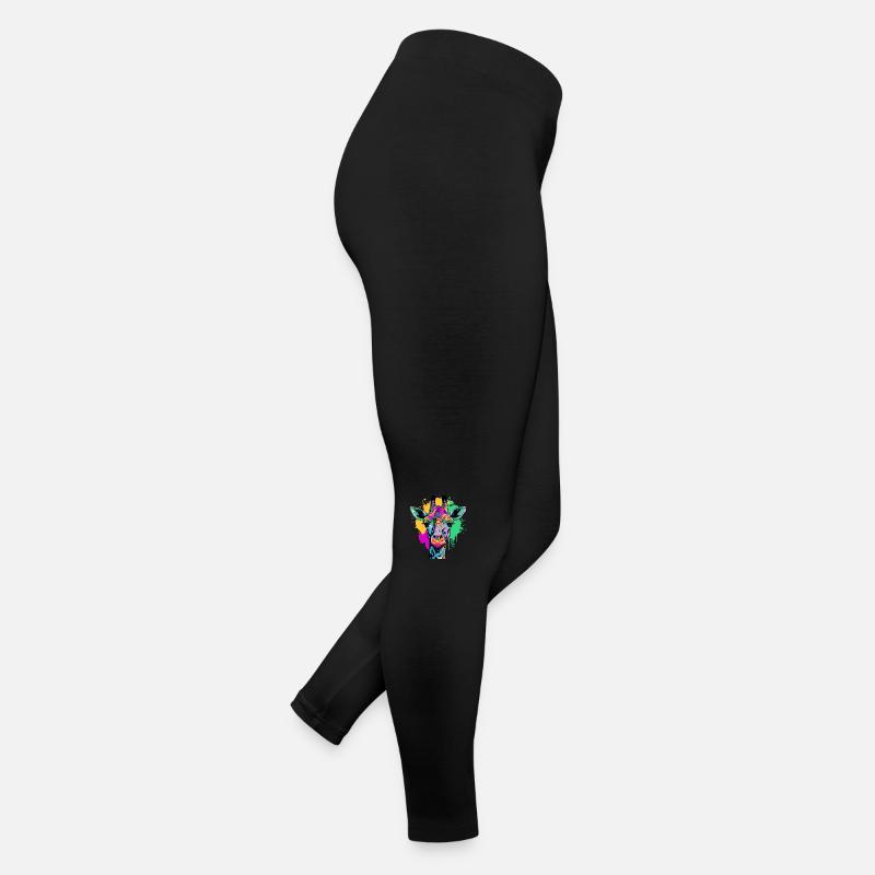 Colorful Giraffe Women’s Jersey Leggings