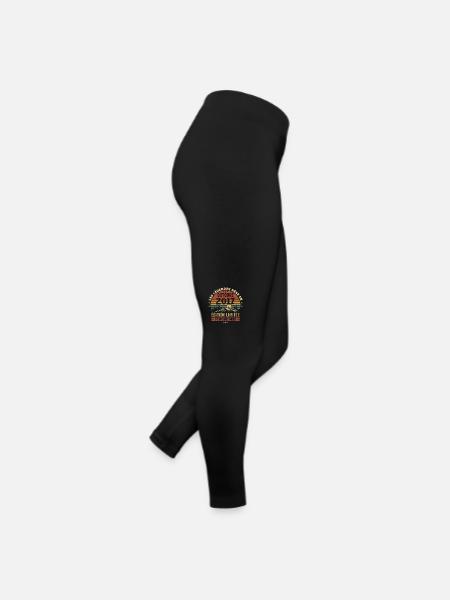 Nées en Octobre 2017 | Génial Depuis Octobre 2017 - Legging en jersey Femme - noir - Droite