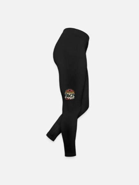 56th Birthday Gift Born In February 1969 - Women’s Jersey Leggings - black - Right