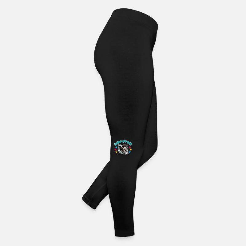 Drôle de loutre surfeuse avec des lunettes de soleil Legging en jersey Femme