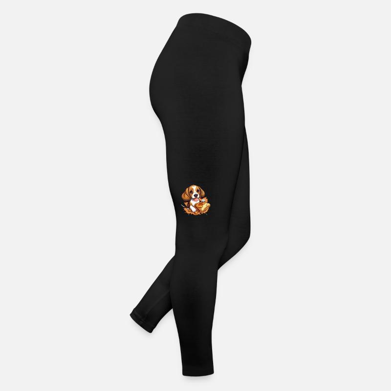 Pizzaliebender Beagle: Unwiderstehlich Süß Frauen Jersey Leggings