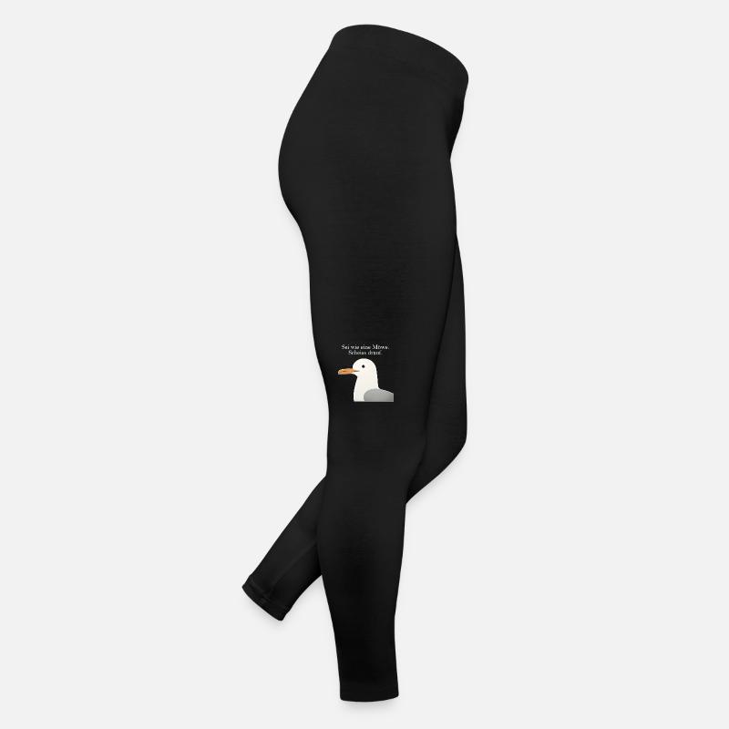 Möwe Spruch Lustig Sei wie eine Möwe Humor Frauen Jersey Leggings