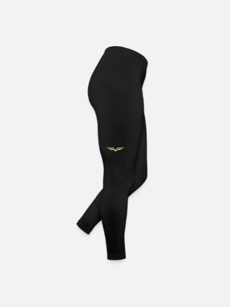 Bahamas fans: Tropical design - Women’s Jersey Leggings - black - Right