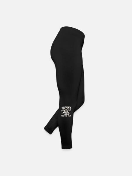 Vintage 1954 Vintage Born Birthday Gift - Women’s Jersey Leggings - black - Right