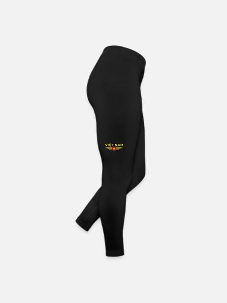 Fan du Vietnam, Tenue T Shirt Design - Legging en jersey Femme - noir - Droite