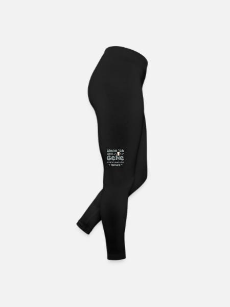 Wenn Ich weg gehe , zeig ich euch den Finger - Frauen Jersey Leggings - Schwarz - Rechts