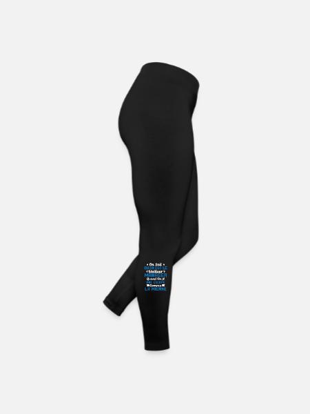 Meilleur Chef a une équipe comme la mienne - Legging en jersey Femme - noir - Droite