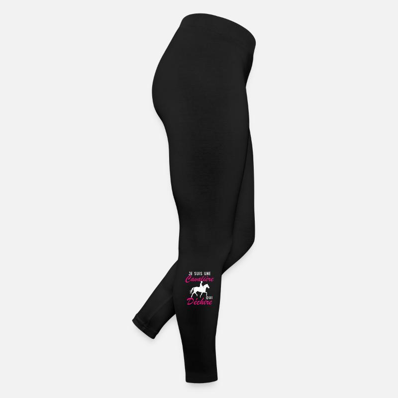 Je Suis Une Cavalière Qui Déchire Cadeau Legging en jersey Femme
