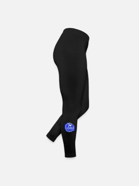 Au de frente - Blanc & Bleu - Legging en jersey Femme - noir - Droite