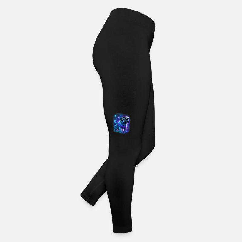 Mystical Pug Dog Women’s Jersey Leggings