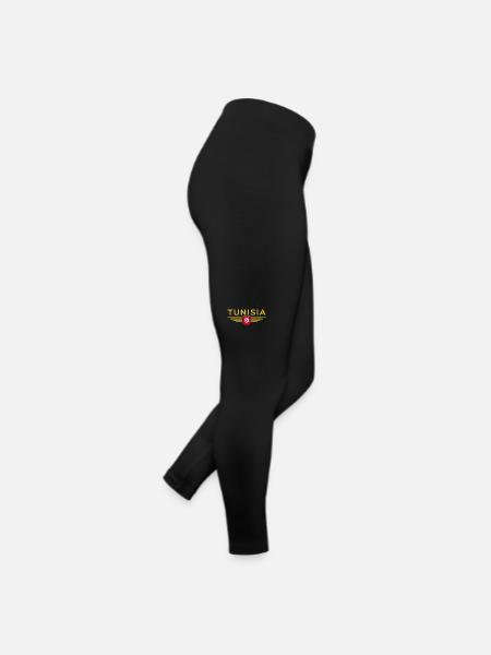 Tunisia Design – For Culture Fans - Women’s Jersey Leggings - black - Right