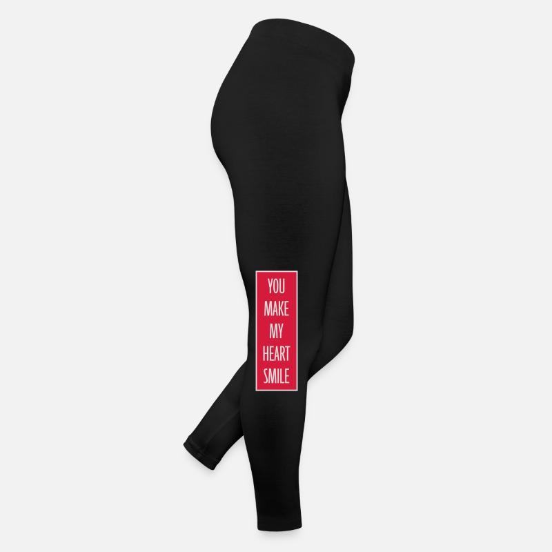 make my heart smile Frauen Jersey Leggings