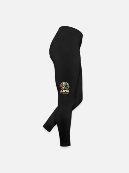 March 1969 Birthday Gift Limited Edition - Women’s Jersey Leggings - black - Right