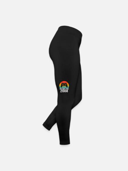 2008 Anniversary Gift for All Gamers 2008 - Women’s Jersey Leggings - black - Right