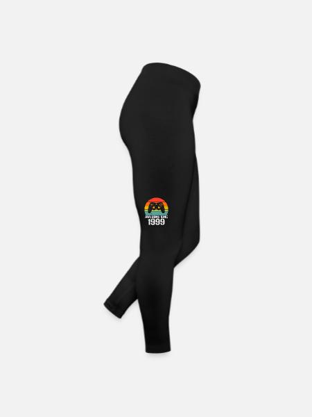 1999 Birthday Gift For All Gamers 1999 - Women’s Jersey Leggings - black - Right