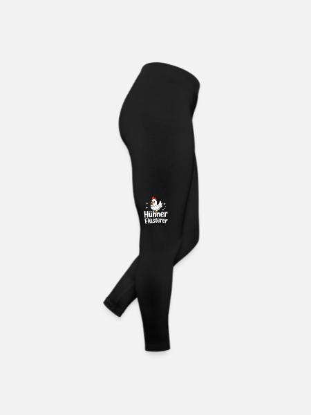 chicken chickens farmer farmer farm - Women’s Jersey Leggings - black - Right