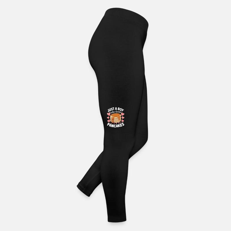 Pancakes Frühstück Essen Pancake Frauen Jersey Leggings