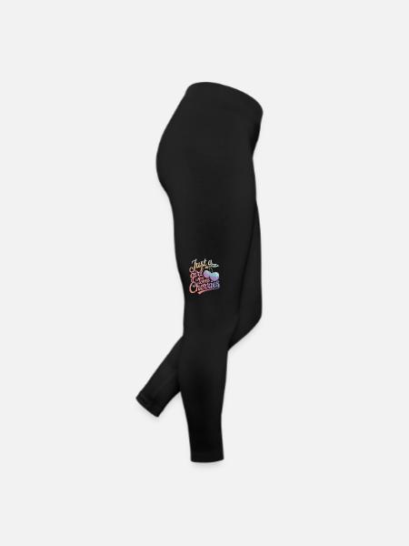 Cherries Cherries Fruits Food - Women’s Jersey Leggings - black - Right