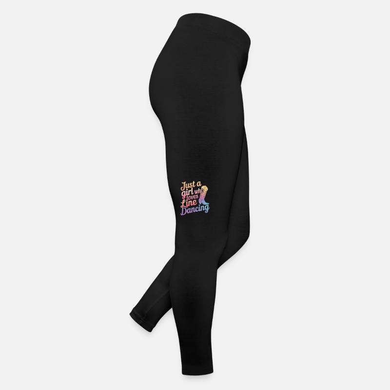 Line Dancing Tanzen Tänzer Frauen Jersey Leggings