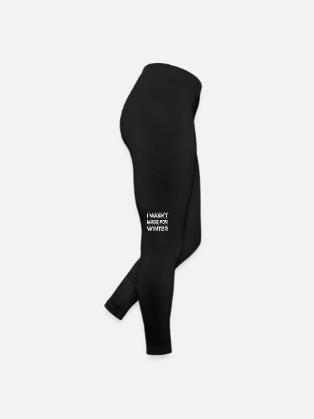 Ich war nicht für den Winter gemacht, Sarkasmus, Lustige Sprüche - Frauen Jersey Leggings - Schwarz - Rechts