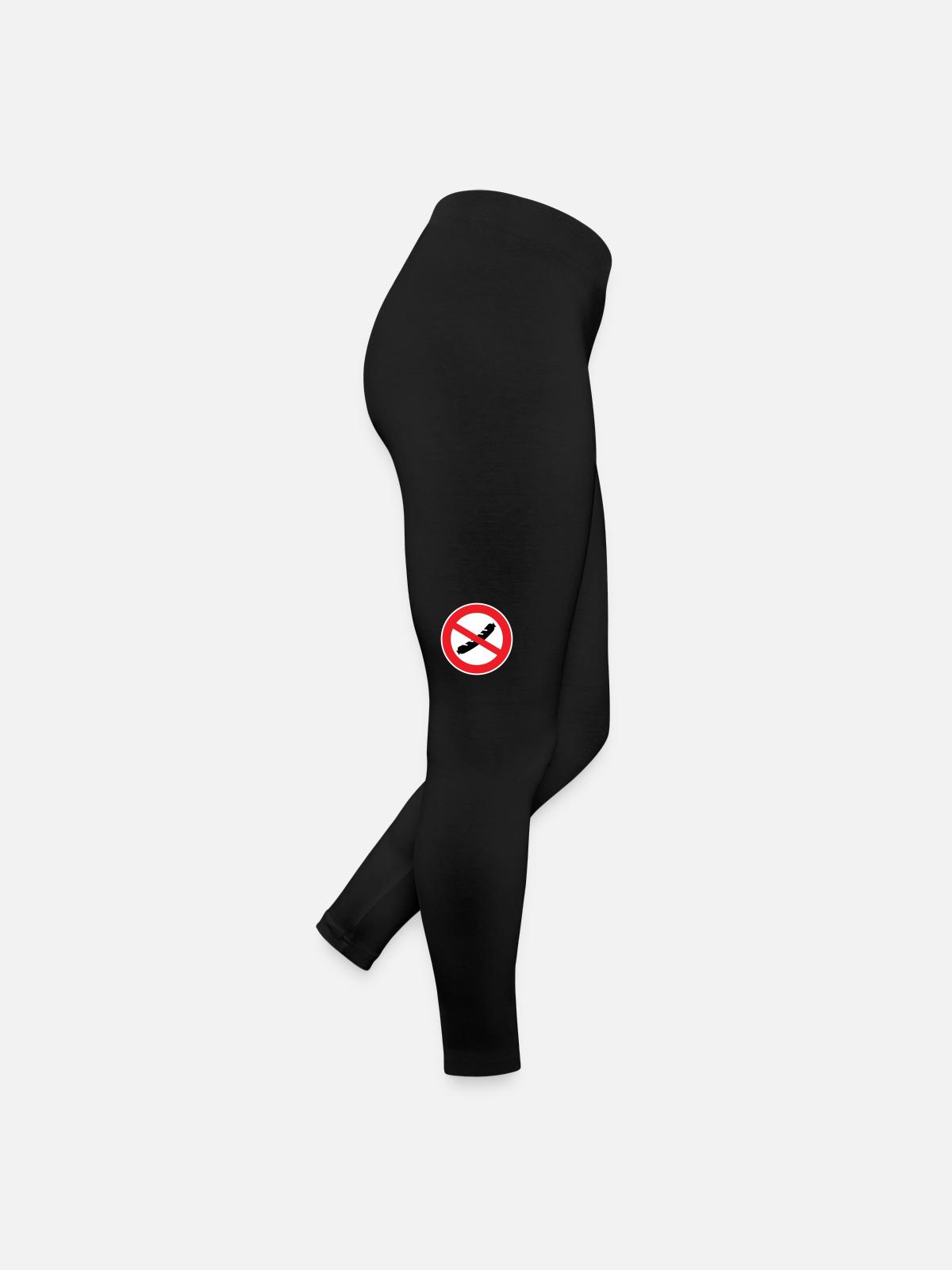 Saucisse interdite - Legging en jersey Femme - noir - Droite
