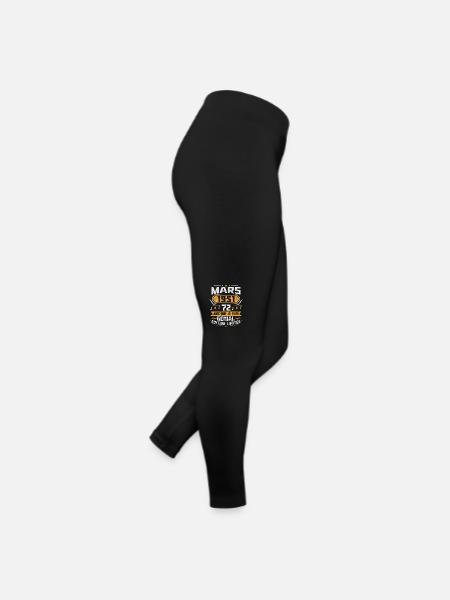 Rétro Cadeau D'anniversaire 72 Ans Mars 1951 - Legging en jersey Femme - noir - Droite