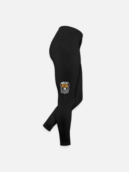 Vintage 1977 Juillet Cadeau D'anniversaire 46 Ans - Legging en jersey Femme - noir - Droite