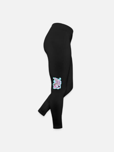 Brouillard de points - Legging en jersey Femme - noir - Droite