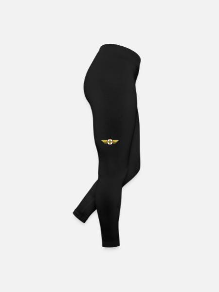 J’aime Aurigny, T-shirt design de style élégance - Legging en jersey Femme - noir - Droite