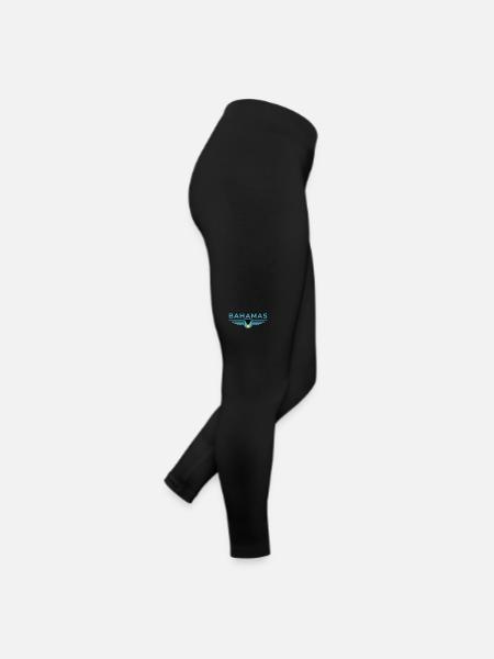 Bahamas fans: Tropical design - Women’s Jersey Leggings - black - Right