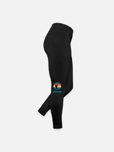Ich kenn da eine Abkürzung lustige Berge Sprüche - Frauen Jersey Leggings - Schwarz - Rechts