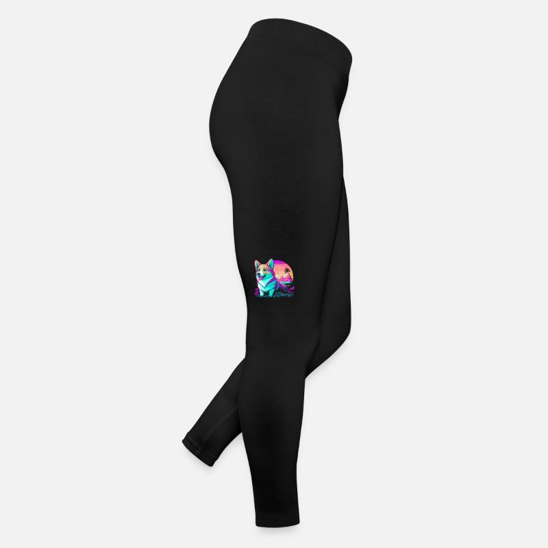 Journée de plage de Corgi Legging en jersey Femme