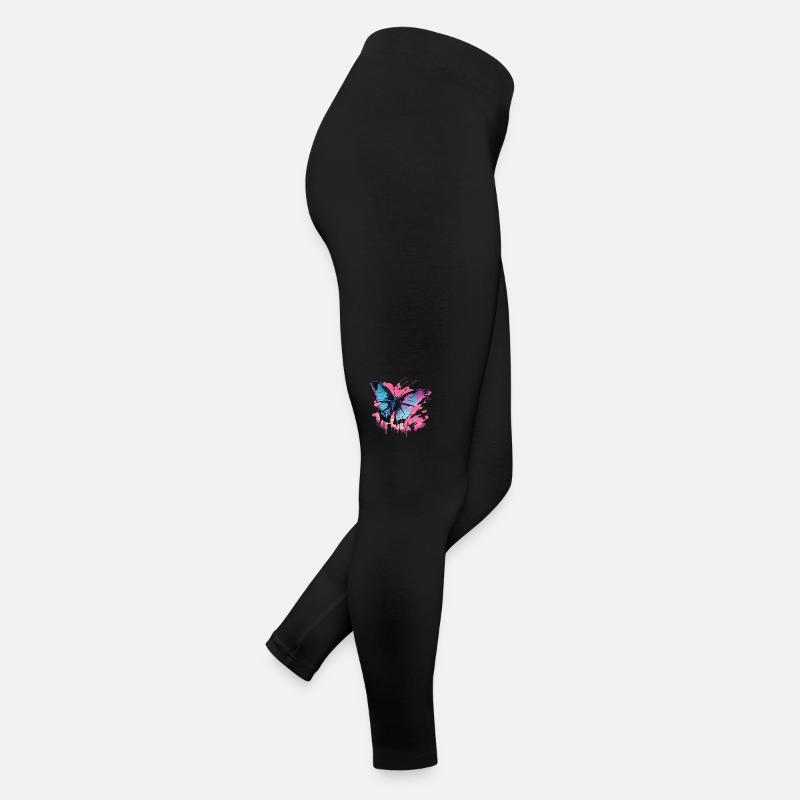Lovely Vaporwave Butterfly Women’s Jersey Leggings