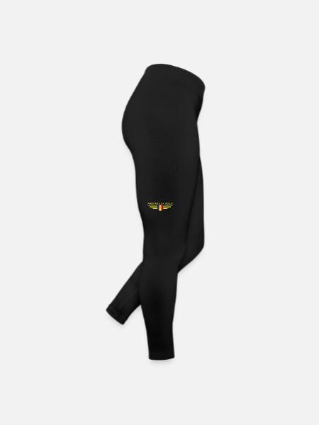 Andorra La Vella Fan T-Shirt Design - Frauen Jersey Leggings - Schwarz - Rechts