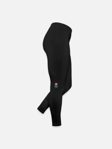 Groupe de canoë surréaliste dans l’univers soleil - Legging en jersey Femme - noir - Droite