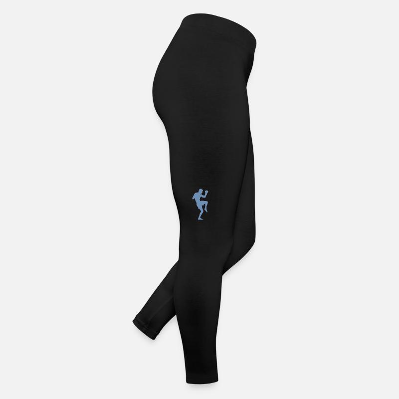 Silhouette de boxeur, conception puissante d’arts martiaux Legging en jersey Femme