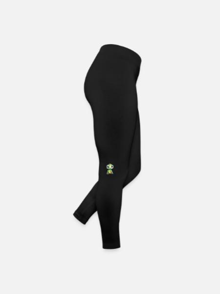 Dessin à l’aquarelle Kappa - Legging en jersey Femme - noir - Droite