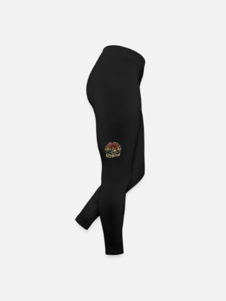 Juin 1976 Vintage Cadeau D’anniversaire 1976 Juin - Legging en jersey Femme - noir - Droite