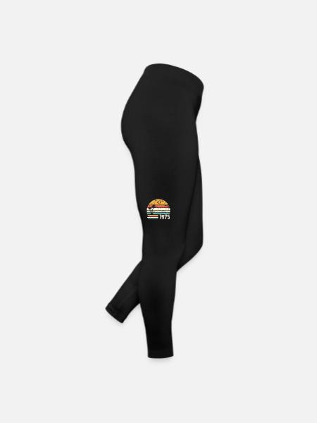1975 Cadeau Anniversaire - Made in 1975 Rétro 1975 - Legging en jersey Femme - noir - Droite