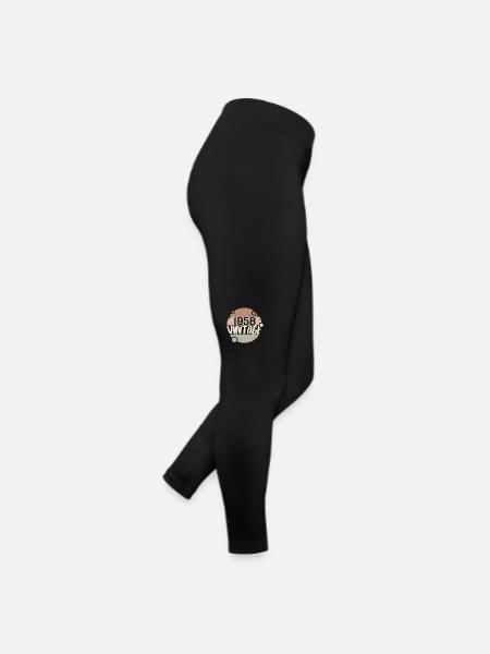 Vintage 1958 Cadeaux rétro 1958 millésime 1958 - Legging en jersey Femme - noir - Droite