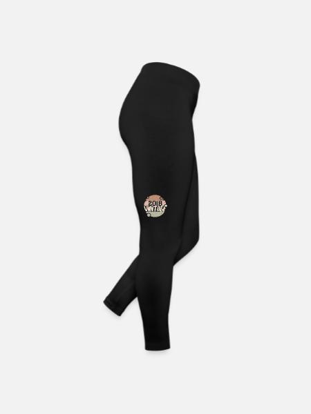 Vintage 2018 Retro Gifts 2018 Vintage 2018 - Women’s Jersey Leggings - black - Right