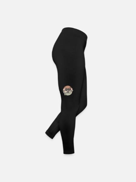 Jahrgang 1999 Retro Geschenke 1999 Jahrgang 1999 - Frauen Jersey Leggings - Schwarz - Rechts
