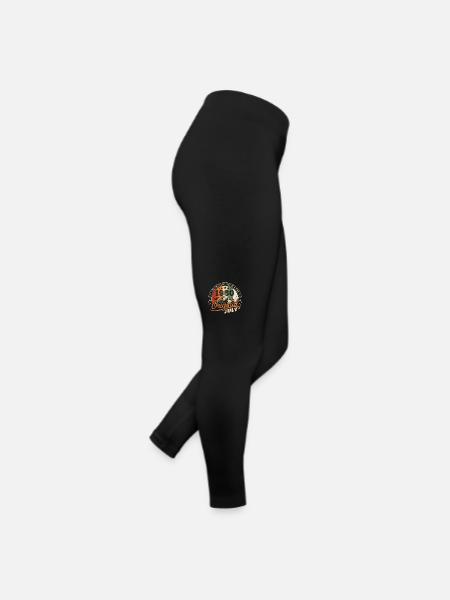 1960 Juli 1960 Hemd Geburtstag 1960 Geschenk - Frauen Jersey Leggings - Schwarz - Rechts