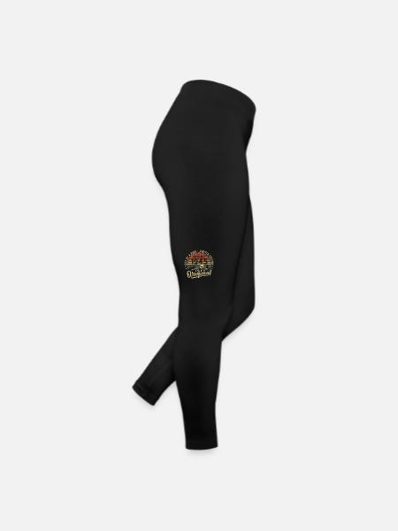 August 1945 Geburtstagsgeschenk 1945 Legenden August - Frauen Jersey Leggings - Schwarz - Rechts