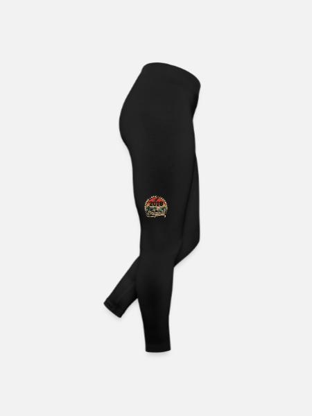 Original 2018 Retro 2018 Birthday Gift - Women’s Jersey Leggings - black - Right