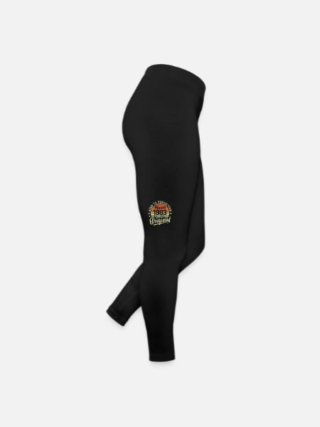 Rétro Mars 1983 Cadeau Mars 1983 Né en Mars 1983 - Legging en jersey Femme - noir - Droite