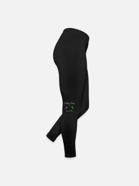 j peux pas j ai escrime - Legging en jersey Femme - noir - Droite