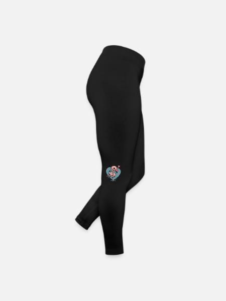 Flamingo - Women’s Jersey Leggings - black - Right